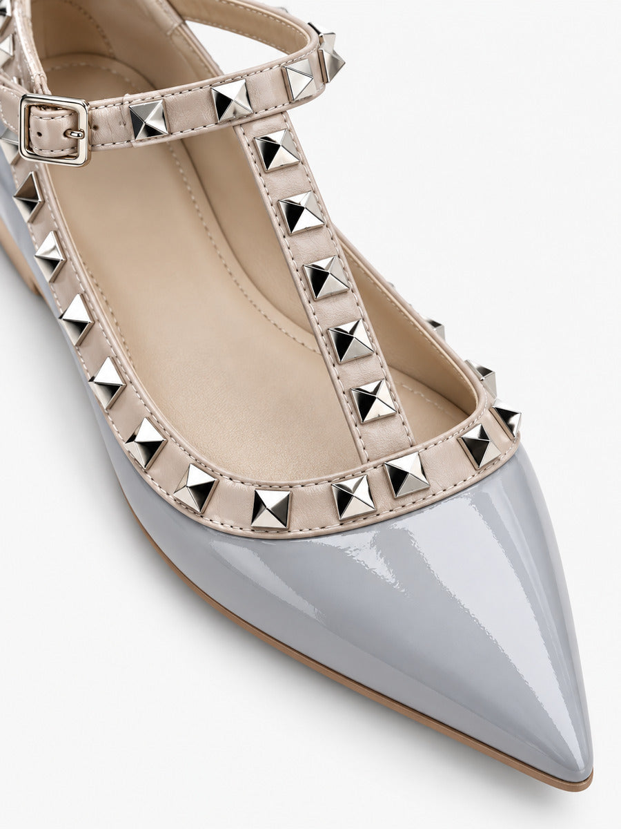 Maud – Ballerine à rivets femme — détail
