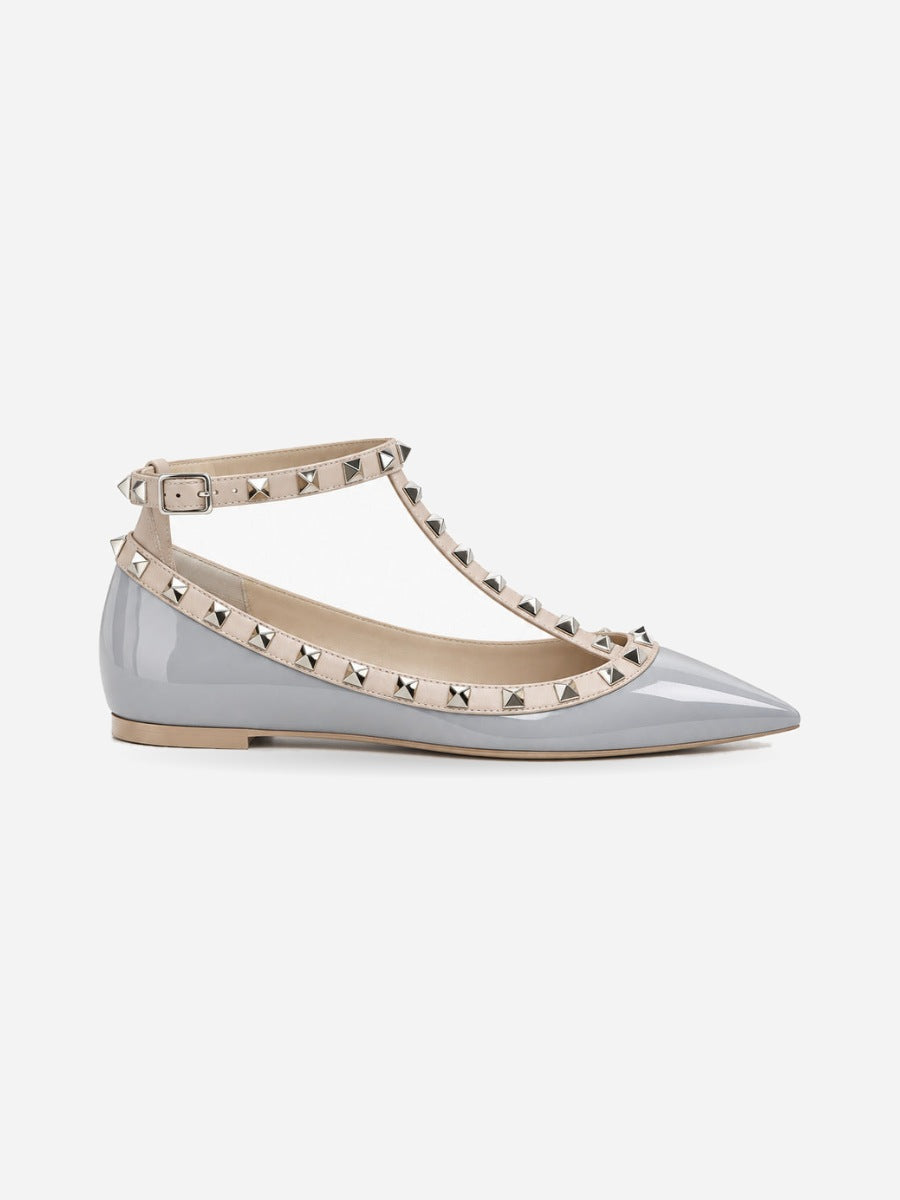 Maud – Ballerine à rivets femme — profil droit