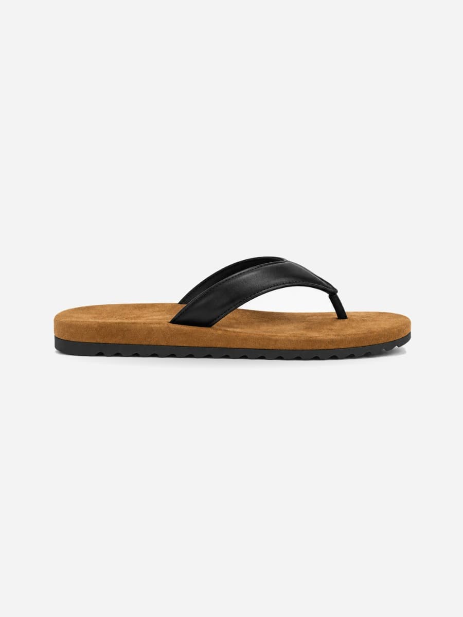 Nadia-Marie – Tong de plage antidérapante femme – Kaki — profil droit