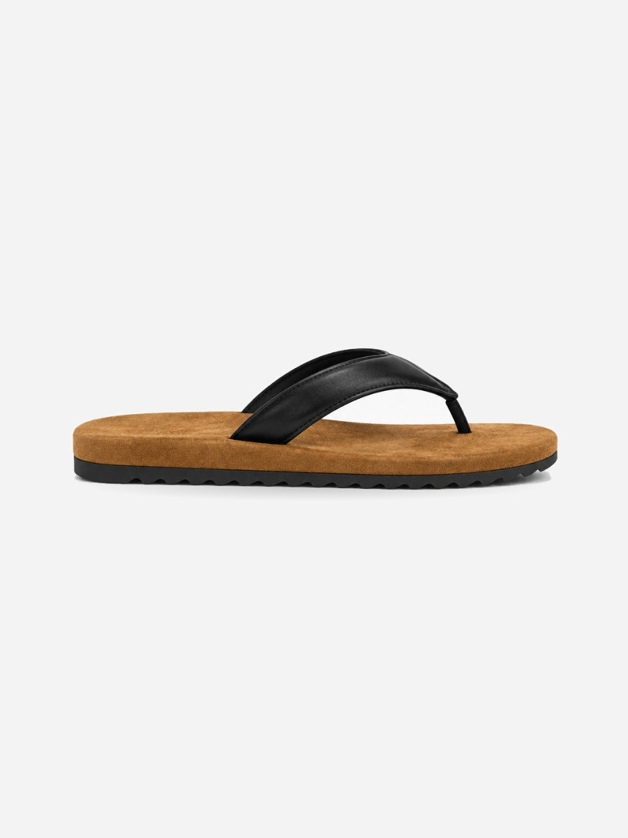 Nadia-Marie – Tong de plage antidérapante femme – Kaki — profil droit