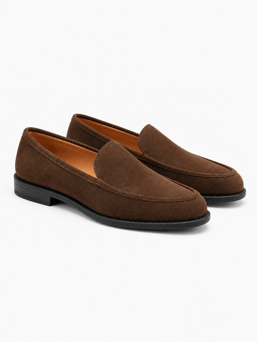 Noémie – Mocassin en cachemire femme – Marron