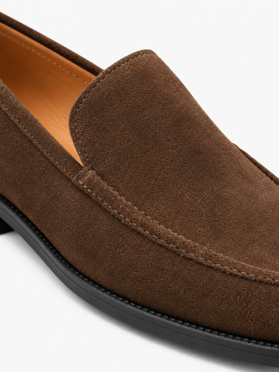 Noémie – Mocassin en cachemire femme – Marron
