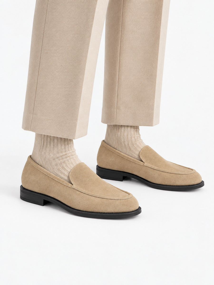 Odette – Mocassin en cachemire femme – Beige