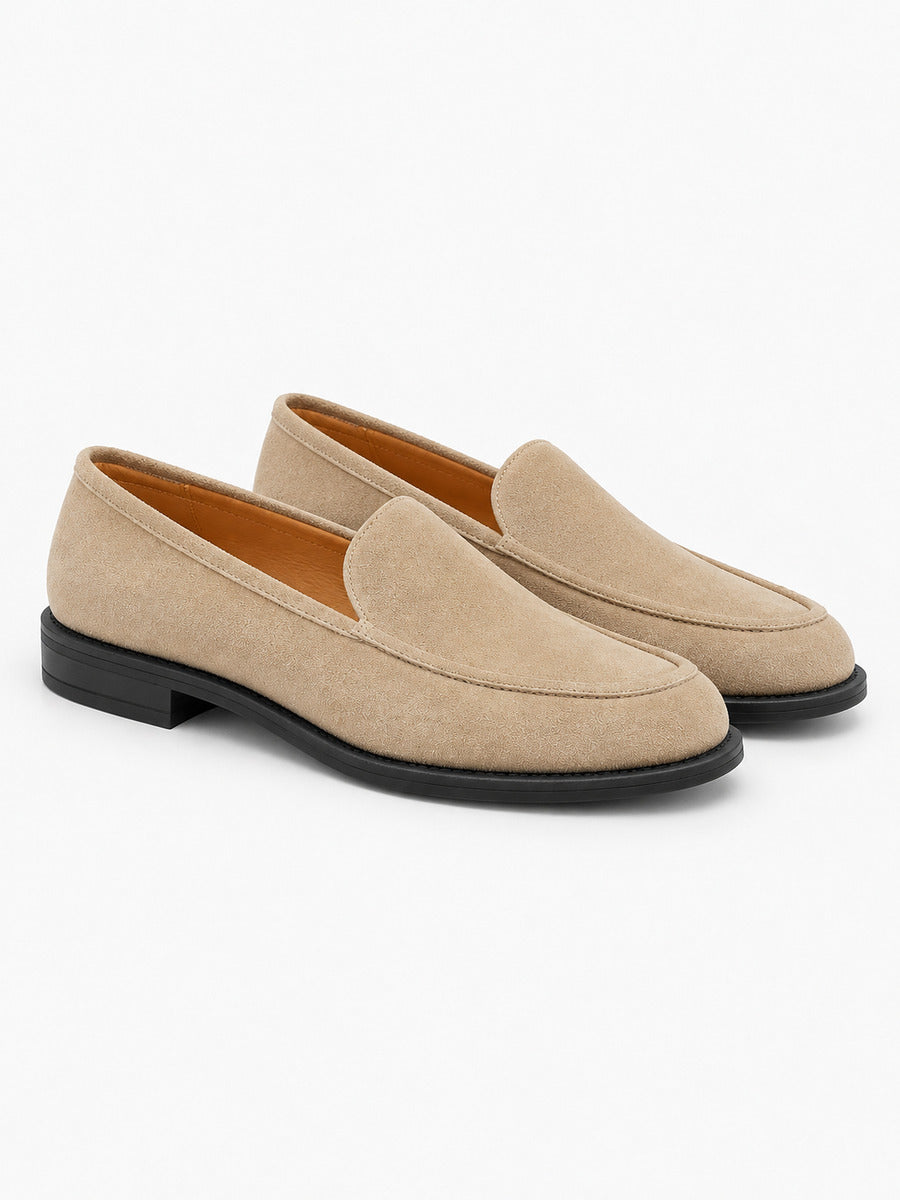 Odette – Mocassin en cachemire femme – Beige