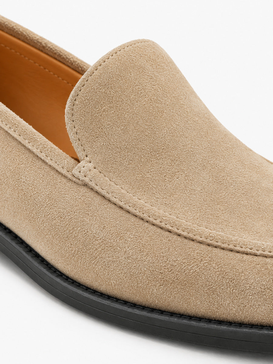 Odette – Mocassin en cachemire femme – Beige
