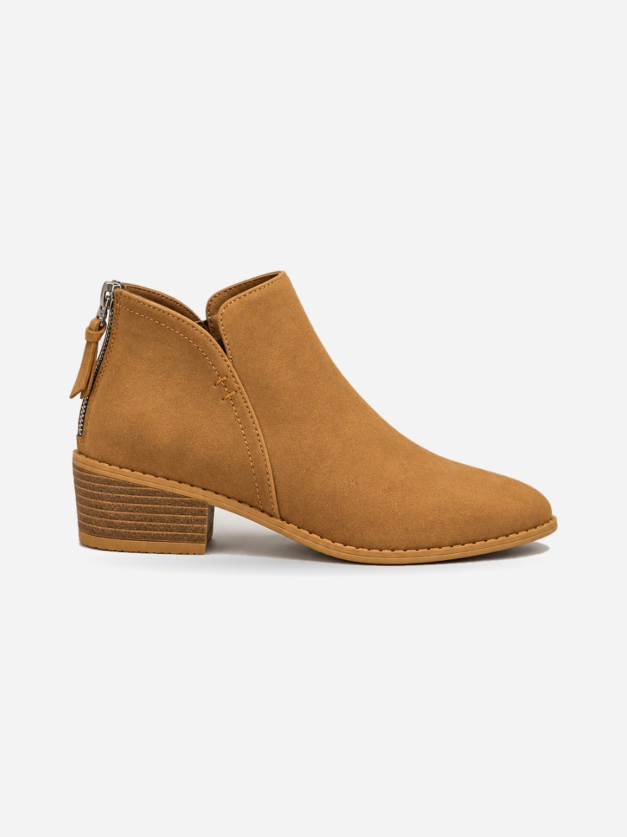Orlane – Bottine à talon moyen femme – Marron — profil droit