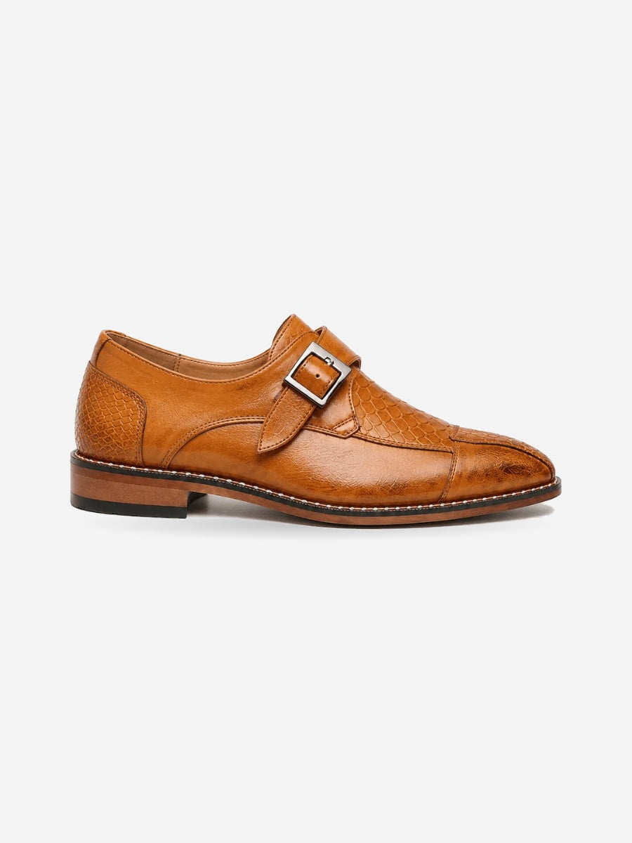 Oscar – Chaussure Oxford homme – Camel — profil droit