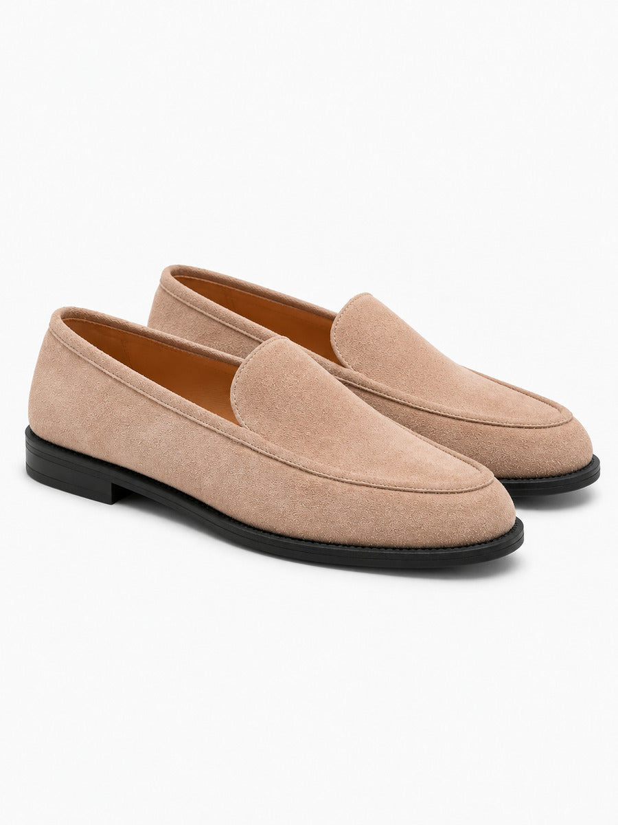Pénélope – Mocassin en cachemire femme – Rose