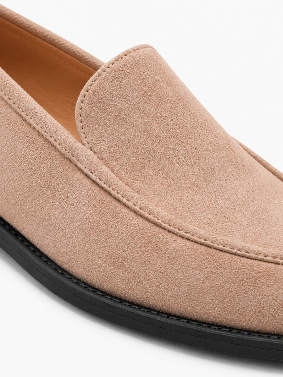 Pénélope – Mocassin en cachemire femme – Rose