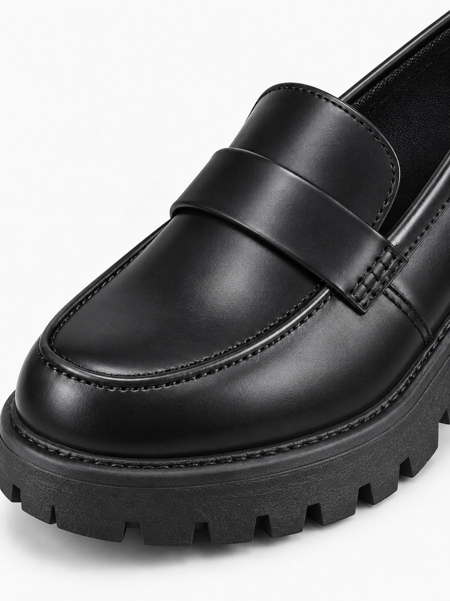 Rachel – Mocassin à plateforme style britannique femme — détail