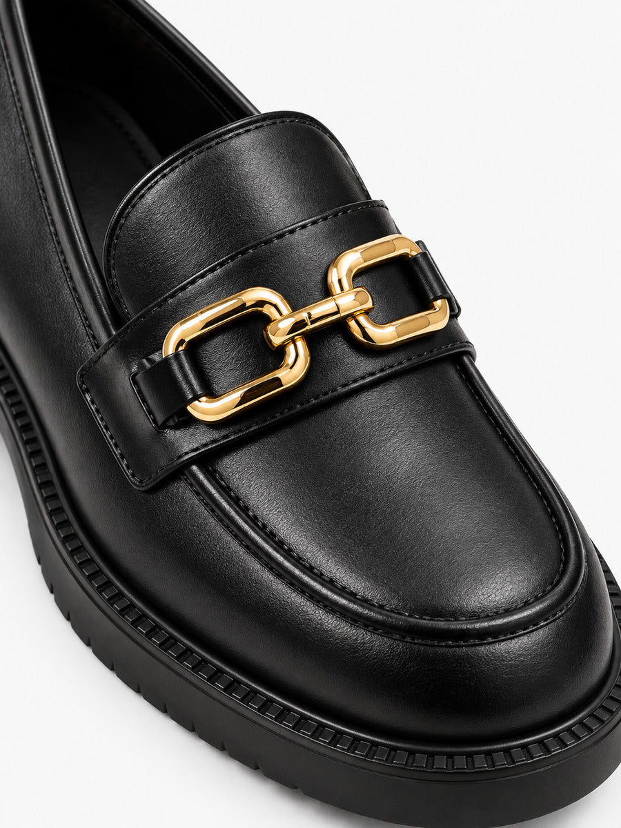 Sandra – Mocassin plat style britannique femme — détail