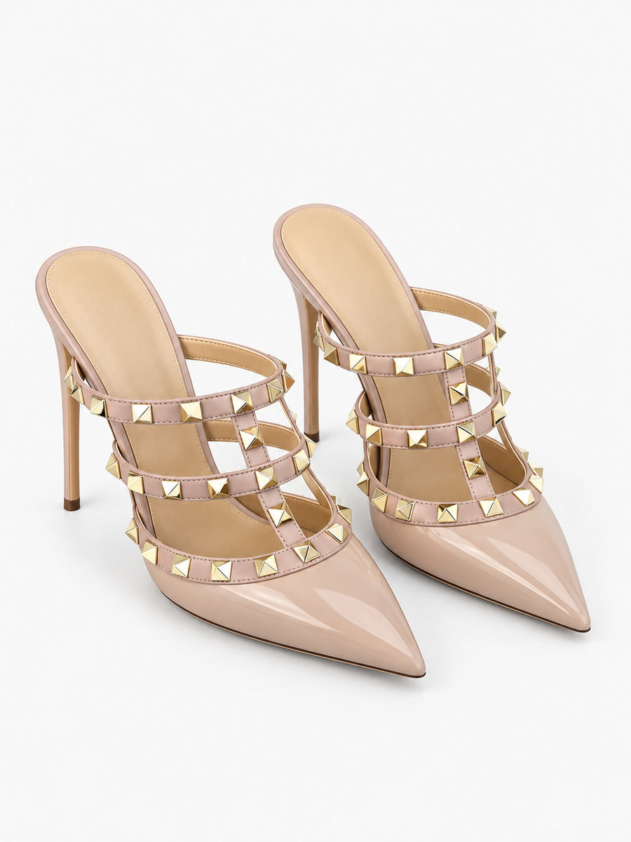 Sophie – Mule à talon et bride cheville femme — paire 3/4