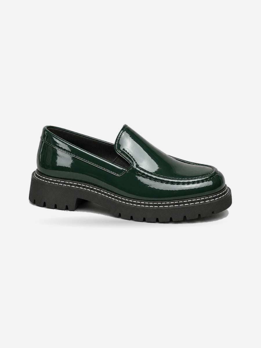 Tom – Mocassin business homme – Vert — profil droit